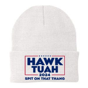 Hawk Tuah Spit On That Thang Trending Knit Cap Winter Beanie