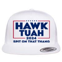 Hawk Tuah Spit On That Thang Trending Flat Bill Trucker Hat