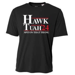 Hawk Tuah Spit On That Thang Trending Cooling Performance Crew T-Shirt