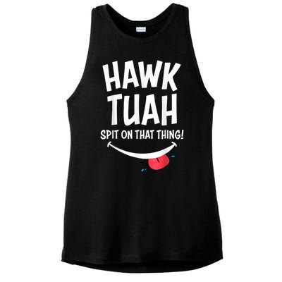 Hawk Tush Spit On That Thing President 2024 Meme Ladies PosiCharge Tri-Blend Wicking Tank