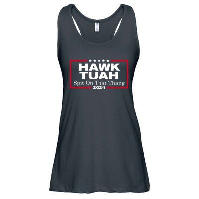 Hawk Tush Spit On That Thang Funny Presidential Candidate Parody Gift Ladies Essential Flowy Tank