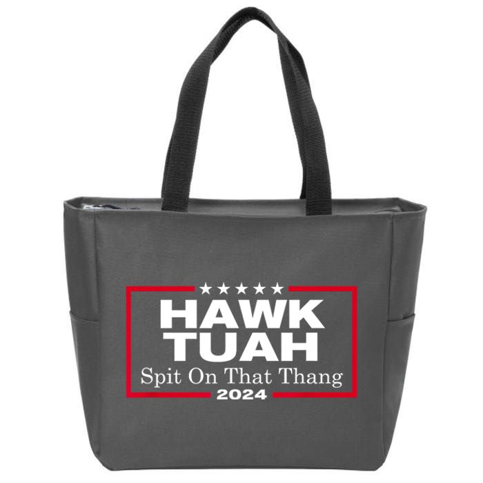 Hawk Tush Spit On That Thang Funny Presidential Candidate Parody Gift Zip Tote Bag