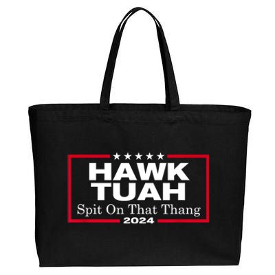 Hawk Tush Spit On That Thang Funny Presidential Candidate Parody Gift Cotton Canvas Jumbo Tote