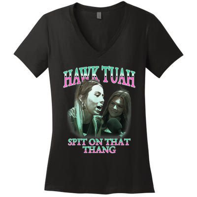 Hawk Tush Spit On That Thing Presidential Candidate Parody Women's V-Neck T-Shirt