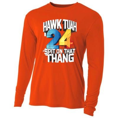 Hawk Tush Spit On That Thing Presidential Candidate 2024 Gift Cooling Performance Long Sleeve Crew