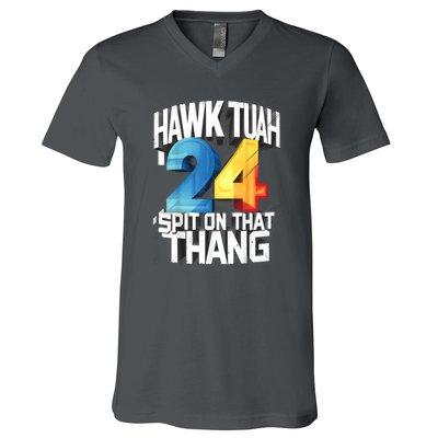 Hawk Tush Spit On That Thing Presidential Candidate 2024 Gift V-Neck T-Shirt