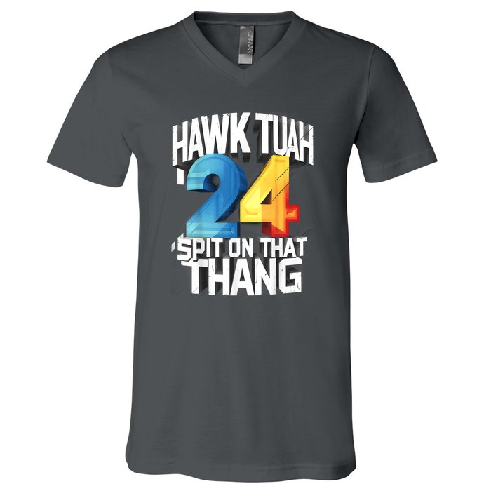 Hawk Tush Spit On That Thing Presidential Candidate 2024 Gift V-Neck T-Shirt