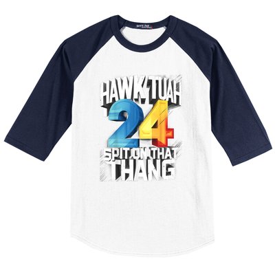 Hawk Tush Spit On That Thing Presidential Candidate 2024 Gift Baseball Sleeve Shirt