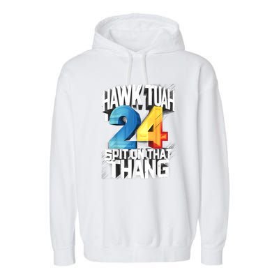 Hawk Tush Spit On That Thing Presidential Candidate 2024 Gift Garment-Dyed Fleece Hoodie