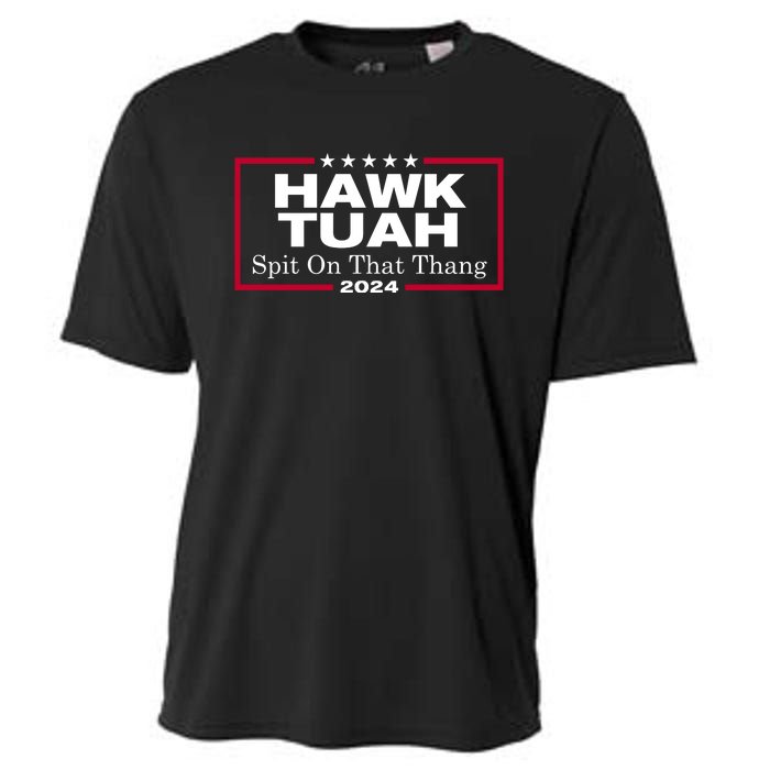 Hawk Tuah Spit On That Thang Trending Cooling Performance Crew T-Shirt