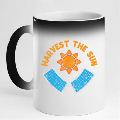 Harvest The Sun Solar Power Great Gift 11oz Black Color Changing Mug