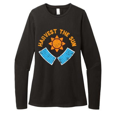 Harvest The Sun Solar Power Great Gift Womens CVC Long Sleeve Shirt