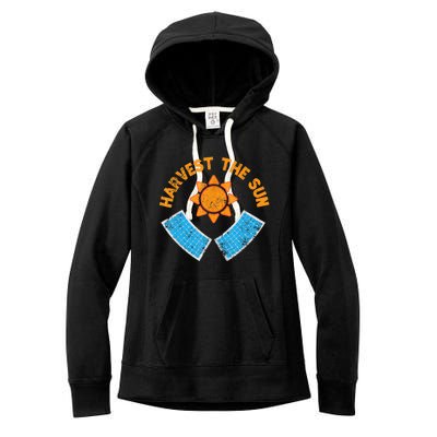 Harvest The Sun Solar Power Great Gift Women's Fleece Hoodie