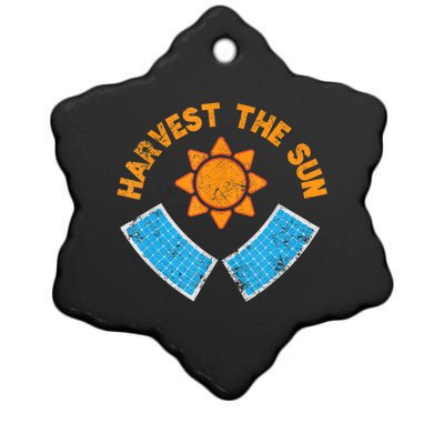 Harvest The Sun Solar Power Great Gift Ceramic Star Ornament