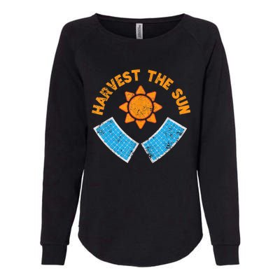 Harvest The Sun Solar Power Great Gift Womens California Wash Sweatshirt