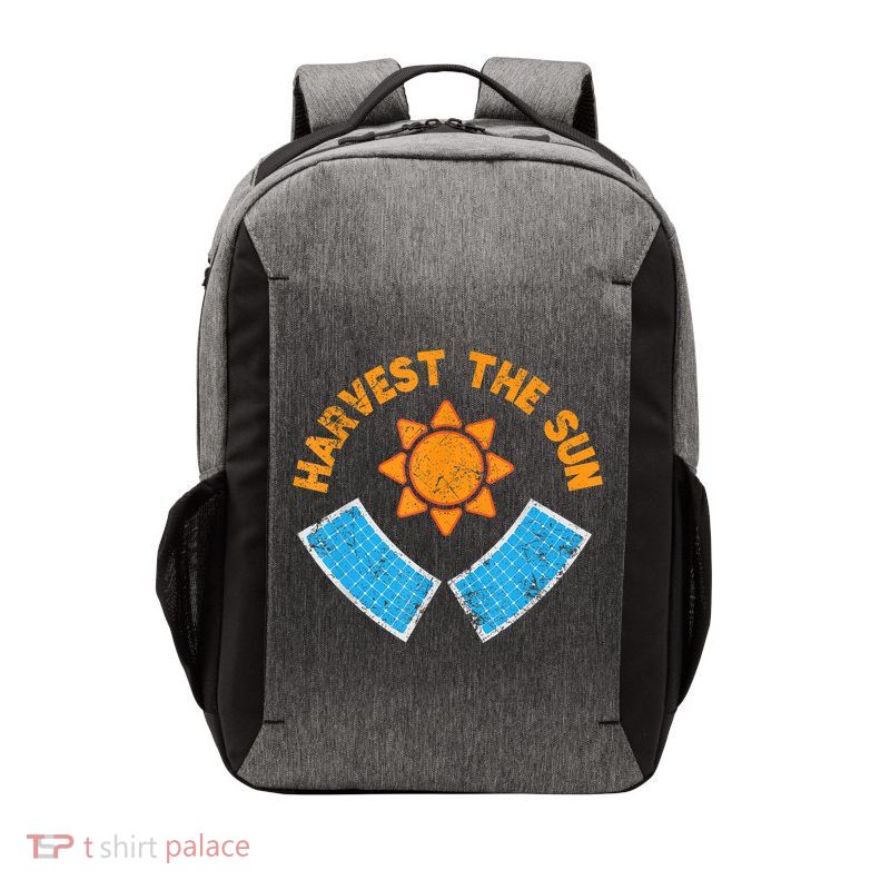 Harvest The Sun Solar Power Great Gift Vector Backpack