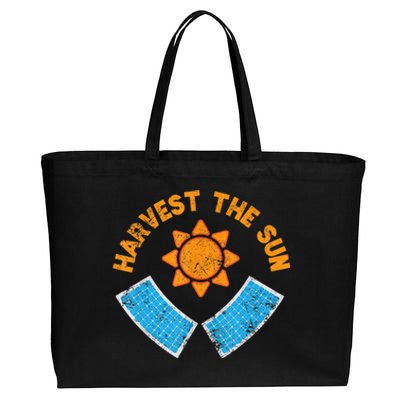 Harvest The Sun Solar Power Great Gift Cotton Canvas Jumbo Tote