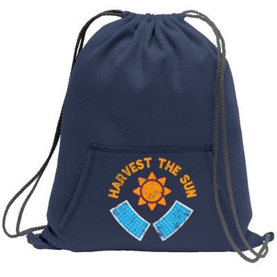 Harvest The Sun Solar Power Great Gift Sweatshirt Cinch Pack Bag