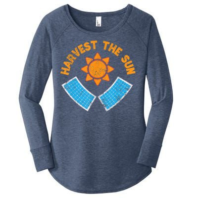 Harvest The Sun Solar Power Great Gift Women's Perfect Tri Tunic Long Sleeve Shirt