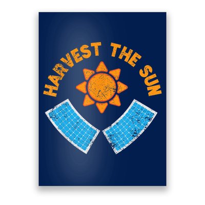 Harvest The Sun Solar Power Great Gift Poster