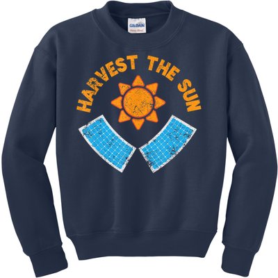 Harvest The Sun Solar Power Great Gift Kids Sweatshirt