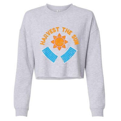 Harvest The Sun Solar Power Great Gift Cropped Pullover Crew