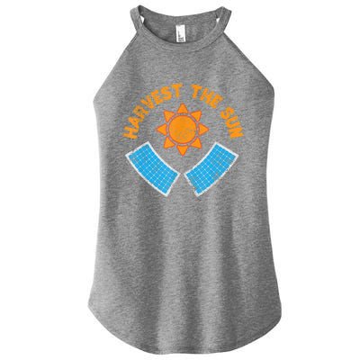 Harvest The Sun Solar Power Great Gift Women's Perfect Tri Rocker Tank