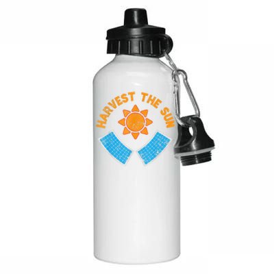 Harvest The Sun Solar Power Great Gift Aluminum Water Bottle