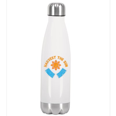 Harvest The Sun Solar Power Great Gift Stainless Steel Insulated Water Bottle