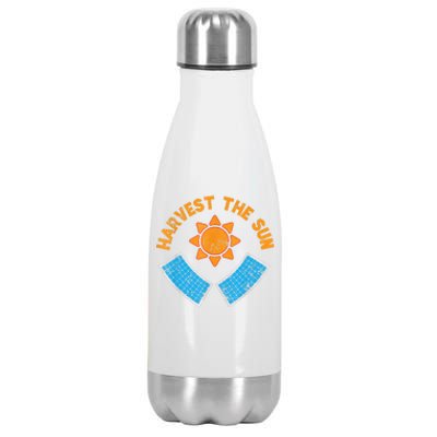 Harvest The Sun Solar Power Great Gift Stainless Steel Insulated Water Bottle