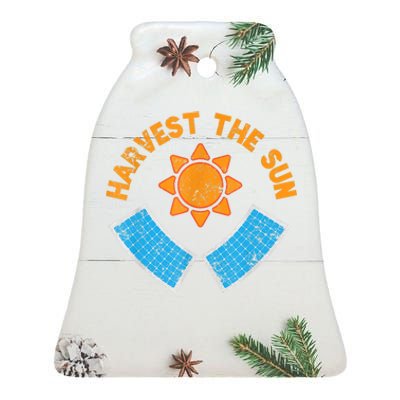 Harvest The Sun Solar Power Great Gift Ceramic Bell Ornament