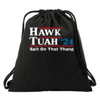 Hawk Tuah Spit On That Thang Trending Drawstring Bag