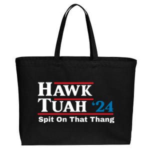 Hawk Tuah Spit On That Thang Trending Cotton Canvas Jumbo Tote