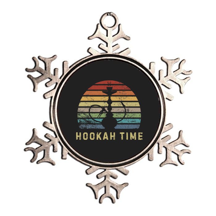 Hookah Time Sunset Shisha Smoke Hookah Lover Party Metallic Star Ornament