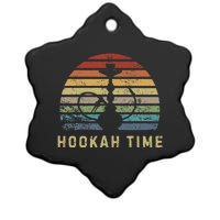 Hookah Time Sunset Shisha Smoke Hookah Lover Party Ceramic Star Ornament