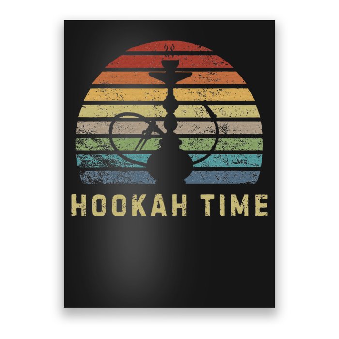 Hookah Time Sunset Shisha Smoke Hookah Lover Party Poster