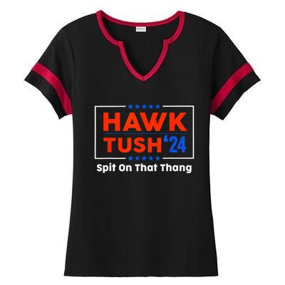 Hawk Tush Spit On That Thing Presidential Candidate Parody Gift Ladies Halftime Notch Neck Tee