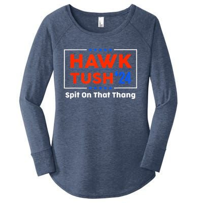 Hawk Tush Spit On That Thing Presidential Candidate Parody Gift Women's Perfect Tri Tunic Long Sleeve Shirt