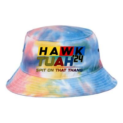 Hawk Tush Spit On That Thang Viral Election Parody Gift Tie Dye Newport Bucket Hat