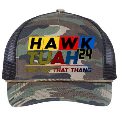 Hawk Tush Spit On That Thang Viral Election Parody Gift Retro Rope Trucker Hat Cap