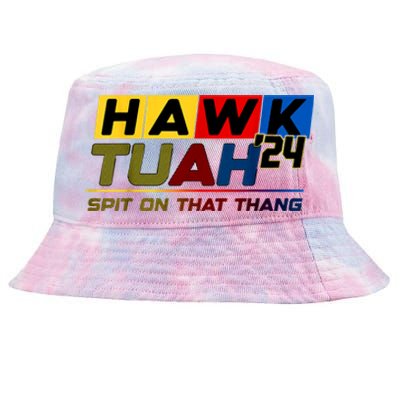 Hawk Tush Spit On That Thang Viral Election Parody Gift Tie-Dyed Bucket Hat