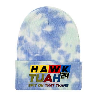 Hawk Tush Spit On That Thang Viral Election Parody Gift Tie Dye 12in Knit Beanie