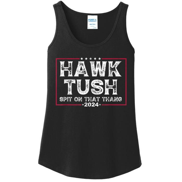 Hawk Tush Spit On That Thang 2024 Us Flag Vintage Trump Ladies Essential Tank