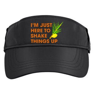 Here To Shake Things Up Lulav Etrog Sukkot Jewish Holiday Adult Drive Performance Visor