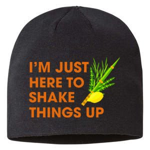 Here To Shake Things Up Lulav Etrog Sukkot Jewish Holiday Sustainable Beanie