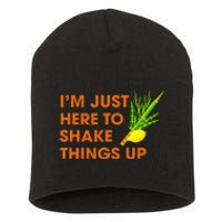 Here To Shake Things Up Lulav Etrog Sukkot Jewish Holiday Short Acrylic Beanie