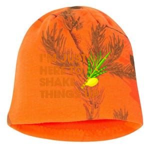 Here To Shake Things Up Lulav Etrog Sukkot Jewish Holiday Kati - Camo Knit Beanie