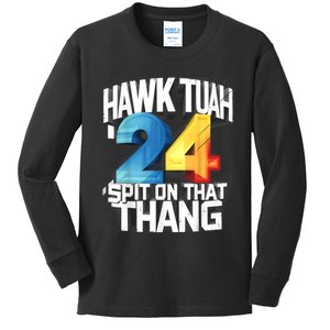 Hawk Tush Spit On That Thing Presidential Candidate Parody Kids Long Sleeve Shirt