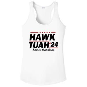 Hawk Tuah Spit On That Thang Trending Ladies PosiCharge Competitor Racerback Tank