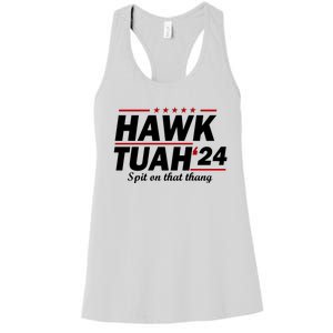 Hawk Tuah Spit On That Thang Trending Women's Racerback Tank